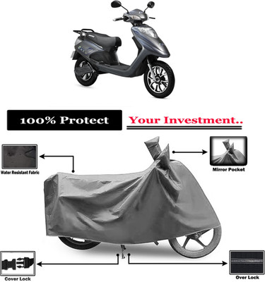 Amexride Two Wheeler Cover for Ampere(V 48 BS6, Grey)