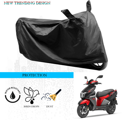 ANTHUB Waterproof Two Wheeler Cover for TVS(Ntorq 125, Black)