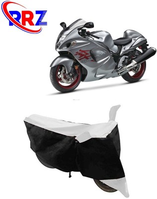 RRZ Waterproof Two Wheeler Cover for Suzuki(GSX R1300 Hayabusa, Black, White)