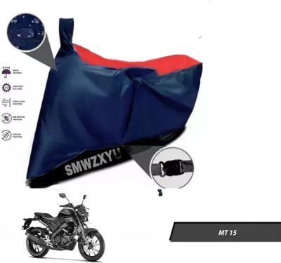 smwzxyu Waterproof Two Wheeler Cover for Yamaha(MT 15 New, Red, Blue)