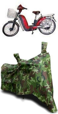 ATBROTHERS Waterproof Two Wheeler Cover for Hero Electric(Electric Zippy, Multicolor, Green)