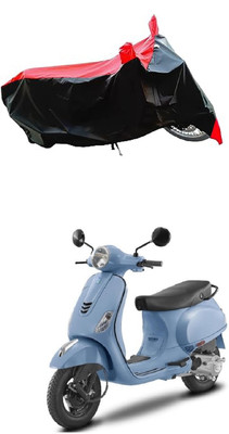 VESMEI Two Wheeler Cover for Vespa(Vespa LX 125, Red)