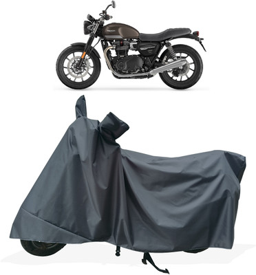 Tricway Two Wheeler Cover for Triumph(Street Twin BS6, Grey)
