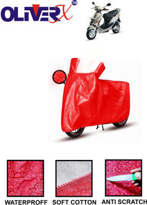 OliverX Waterproof Two Wheeler Cover for Hero(Electric E-Sprint, Red)