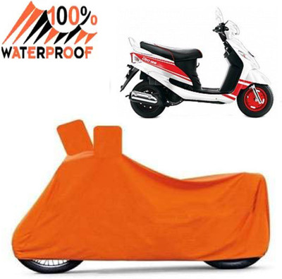 ROYAL AUTO MART Waterproof Two Wheeler Cover for Mahindra(Rodeo RZ, Orange)