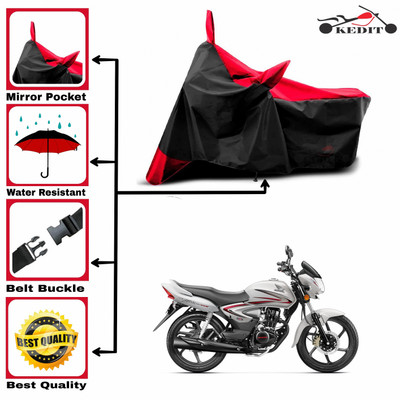 AASHTIK MART Two Wheeler Cover for Honda(Shine, Red, Black)