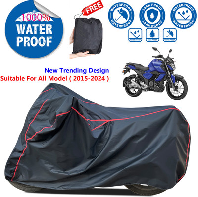 AutoGalaxy Waterproof Two Wheeler Cover for Yamaha(FZ-X, Black)