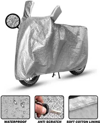 Aamaya Store Waterproof Two Wheeler Cover for Bajaj(Pulsar 250, Silver)