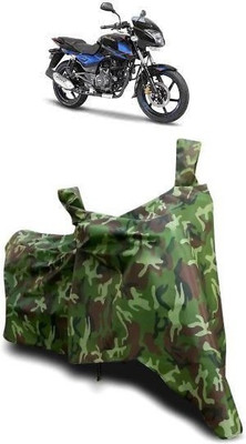 ATBROTHERS Waterproof Two Wheeler Cover for Bajaj(Pulsar 150 DTS-i, Multicolor, Green)