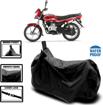 WMIZEXA Waterproof Two Wheeler Cover for Bajaj(Platina 100 DTS-i, Black)