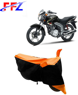 FFZ Waterproof Two Wheeler Cover for Suzuki(GSX, Black, Orange)