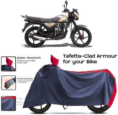 WMIZEXA Two Wheeler Cover for Universal For Bike(CT 100, Red, Blue)