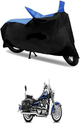 Mdstar Waterproof Two Wheeler Cover for Royal Enfield(Blue, Black)