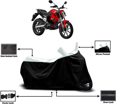 Amexride Two Wheeler Cover for Revolt(Motors RV 400 BS6, White)