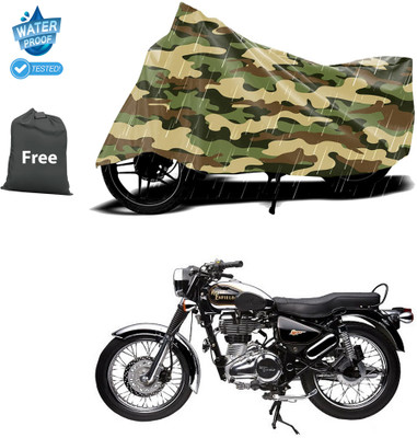 CODOKI Waterproof Two Wheeler Cover for Royal Enfield(Electra Delux, Yellow)