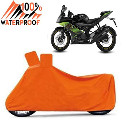 Autoinnovation Waterproof Two Wheeler Cover for Yamaha(R15S, Orange)