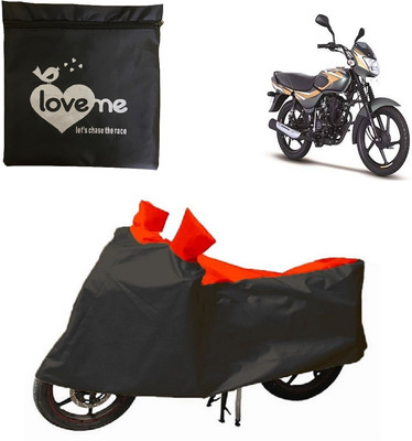 Love Me Waterproof Two Wheeler Cover for Bajaj(CT110, Red, Black)