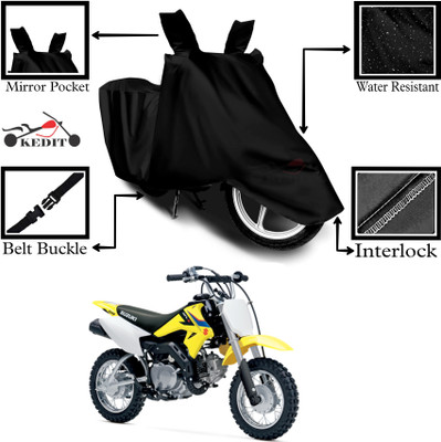 KEDIT Two Wheeler Cover for Suzuki(DR-Z50, Black)