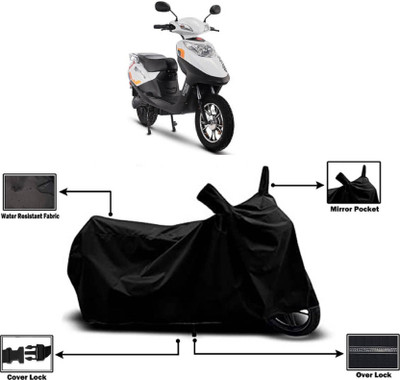 KEDIT Two Wheeler Cover for Hero(Electric Flash BS6, Black)