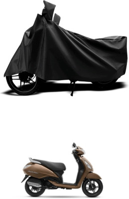 RAQTRO Two Wheeler Cover for TVS(Jupiter 125, Black)