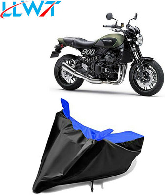 KPIND Waterproof Two Wheeler Cover for Kawasaki(Z900RS, Black, Blue)