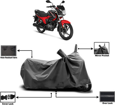 Amexride Two Wheeler Cover for Hero(New Glamour BS6, Grey)