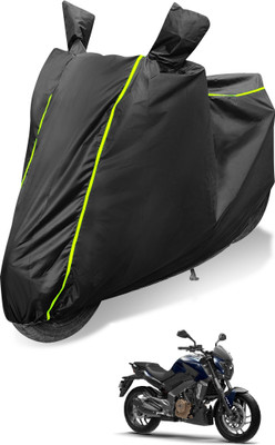 Auto Hub Waterproof Two Wheeler Cover for Bajaj(Dominar 400, Black)