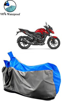 rakku Waterproof Two Wheeler Cover for Honda(X-Blade, Grey, Blue)