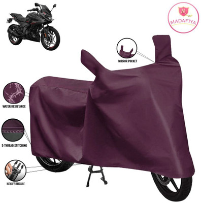 MADAFIYA Waterproof Two Wheeler Cover for Bajaj(Pulsar 250, Maroon)