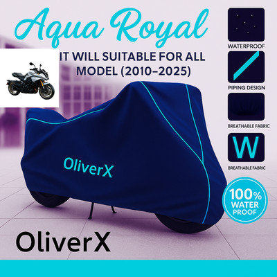 OliverX Waterproof Two Wheeler Cover for Suzuki(Katana, Blue, Red)