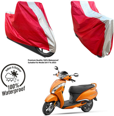 AUTOCAD Waterproof Two Wheeler Cover for Yamaha(YZF R15S, Silver, Red)
