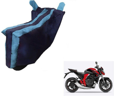 Mdstar Waterproof Two Wheeler Cover for Honda(CB 1000R, Black, Blue)