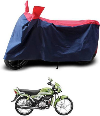RAAMKM Two Wheeler Cover for Hero(HF Dawn BS6, Red, Black)