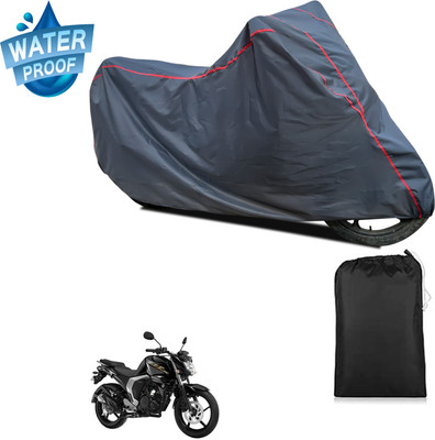 GOSHIV-car and bike accessories Waterproof Two Wheeler Cover for Yamaha(FZ FI, Grey)