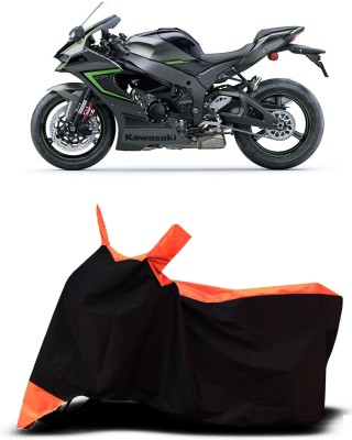 VESMEI Two Wheeler Cover for Kawasaki(Ninja ZX 10R BS6, Orange)