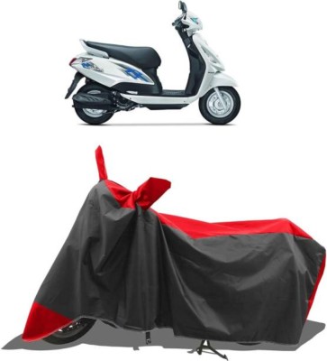 LIFE TO HUB Two Wheeler Cover for Hero, Honda, Bajaj, Ather, TVS, Yamaha(CB Shine, Black, Red)