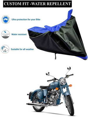 CODOKI Waterproof Two Wheeler Cover for Royal Enfield(Classic Squadron, Blue)