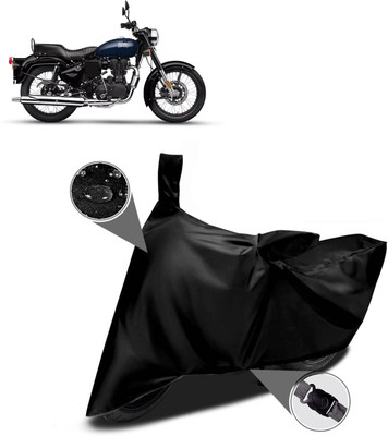 CODOKI Waterproof Two Wheeler Cover for Royal Enfield(Bullet Electra Twinspark, Black)