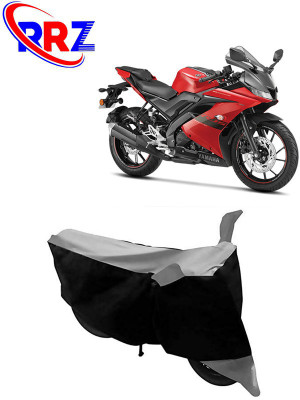 RRZ Waterproof Two Wheeler Cover for Yamaha(R15, Black, Grey)