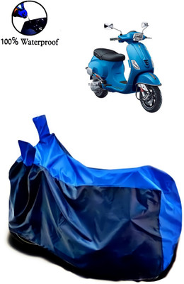 APNEK Waterproof Two Wheeler Cover for Vespa(SXL 125 BS6, Blue)