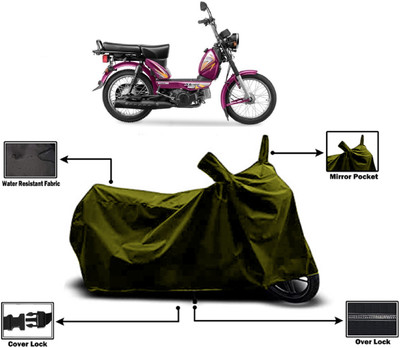 Amexride Two Wheeler Cover for TVS(XL 100 Heavy Duty BS6, Green)