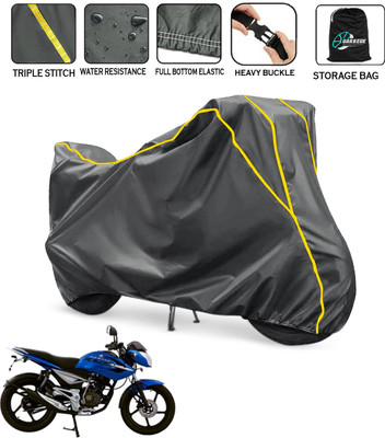 AUTOBIRSA Waterproof Two Wheeler Cover for Bajaj(XCD 125cc, Grey)