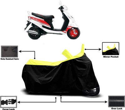 Amexride Two Wheeler Cover for Mahindra(Rodeo UZO, Yellow)