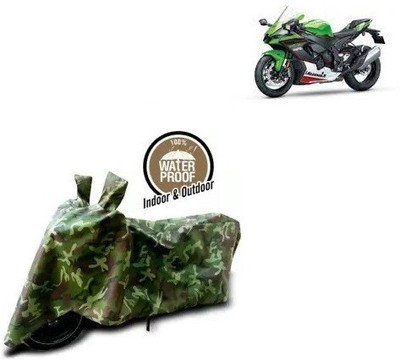 LIFELEX Waterproof Two Wheeler Cover for Kawasaki(Ninja ZX 10R BS6, Multicolor)