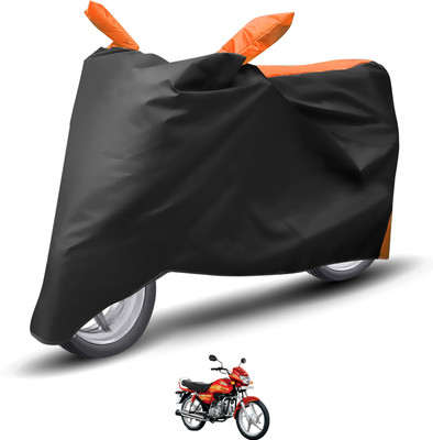 Caronix Waterproof Two Wheeler Cover for Hero(CD deluxe, Orange)