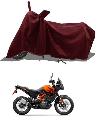 DeepShakshi AUTOMOTIVE Waterproof Two Wheeler Cover for KTM(390 Adventure, Maroon)