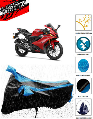 J S R Waterproof Two Wheeler Cover for Yamaha(YZF R3 BS6, Blue)