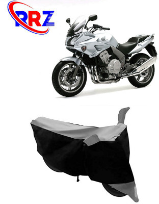 RRZ Waterproof Two Wheeler Cover for Honda(CBF 1000, Black, Grey)