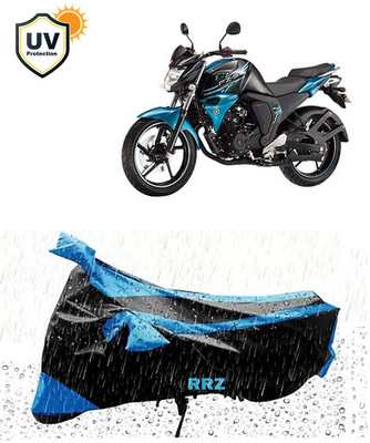 RRZ Waterproof Two Wheeler Cover for Yamaha(FZ, Black, Blue)