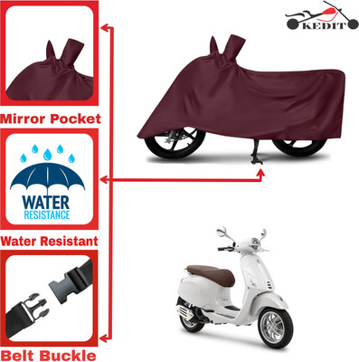 AASHTIK MART Two Wheeler Cover for Piaggio(Vespa SXL, Maroon)